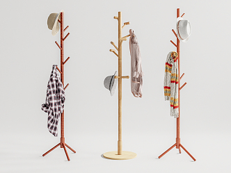 Modern Hangers Coat Rack Hangers 3d model