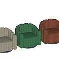 Modern Single Sofa With Tufted Design Swivel Base And Multiple Colors For Living Room