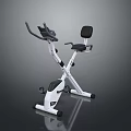 Modern White And Black Exercise Bike Sports Equipment With Stable Structure For Home Fitness Training