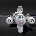 Advanced Modular Spacecraft With Solar Panels Antenna And Propulsion Modules