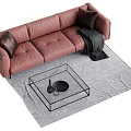 Modern Multiplayer Sofa 3d model