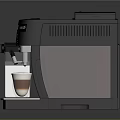 Automatic Espresso Machine With Digital Display Milk Frother And Coffee Brewing