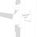 Modern node wall strip 3d model