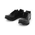 Black Lightweight Casual Lace Up Shoes With Comfortable Sole For Daily Wear
