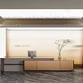 Modern Front Desk 3d model