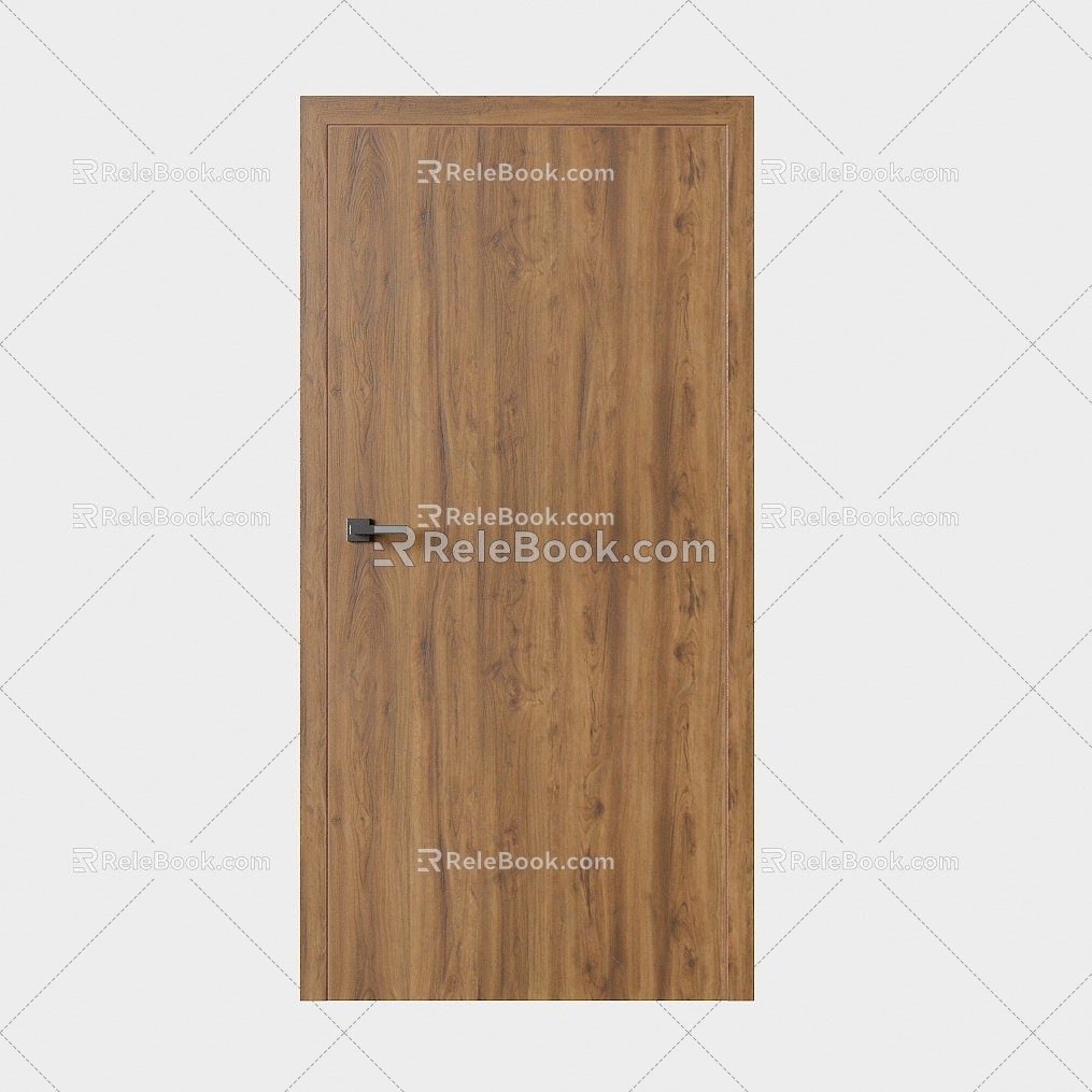 Simple Flat Wooden Door model