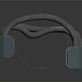 Pair of Black Metal Industrial Devices With Curved Handles And Solid Construction
