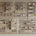 Traditional Chinese Bogu Shelves Displaying Decorative Items And Storage Compartments