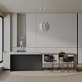 Modern table combination 3d model