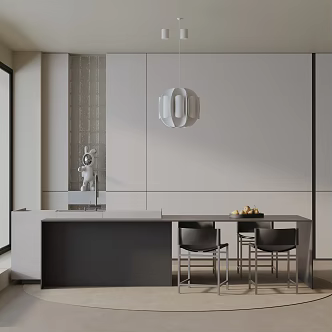 Modern table combination 3d model