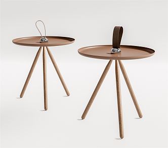 Modern corner table 3d model