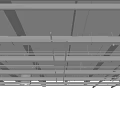 Modern Industrial Ceiling Pipes Arrangement With Black And White Installation Design