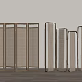 Silent wind screen partition 3d model