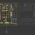 Birds Eye View Of Pharmacy Interior Layout With Shelves Counter And Green Plants