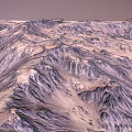 Detailed Terrain Model With Mountain Ranges Valley Formations And Sandy Textures 3d model