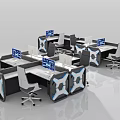 Modern Ergonomic Office Chair With Adjustable Swivel Function For Workplace Workstations