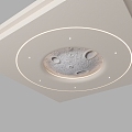 House Silent Round Ceiling Cream Wind Ceiling Moon Ceiling Moon Ceiling Light Moon Light Round Dome Bedroom Ceiling 3d model