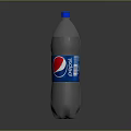 Refreshing Pepsi Soft Drink In Transparent Plastic Bottle With Blue Cap And Brand Label