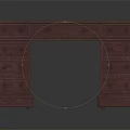Traditional Wooden Office Desk With Green Felt Top Multiple Drawers Classic Design Shiny Surface