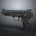 Durable Black Modern Tactical Pistol With Grip Texture And Metal Surface
