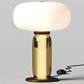 Modern Gold Table Lamp With White Lampshade And Sleek Base For Modern Home Decor