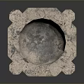 Antique Stone Carved Basin With Decorative Pedestal And Intricate Carving Details