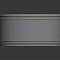 Gray Round Storage Box With Smooth Surface And Metal Rim Design