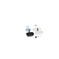 Modern Stylish Washbasins In Various Colors With Black Faucet Design