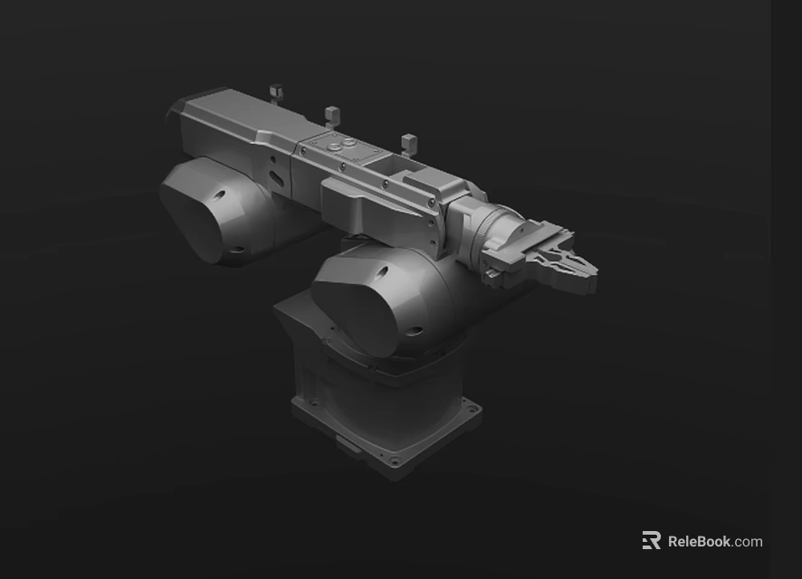 Industrial Robotic Arm 3D Model With Mechanical Structure And Precision Components 3d model 