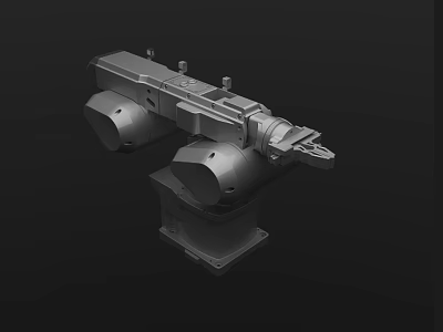 Industrial Robotic Arm 3D Model With Mechanical Structure And Precision Components 3d model