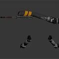 Robotic Character Bionic Leg Structure With Metallic Joints And Mechanical Design