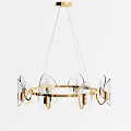 Modern Chandeliers with Diverse Designs Glass Balls Metal Frames and Wooden Structures