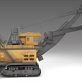 Heavy Duty Crawler Type Utility Vehicle With Long Mechanical Arm And Bucket