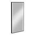 Modern Black Framed Tall Rectangular Mirror With Sleek Design And LED Light