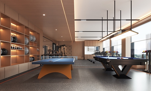 Hotel Gym 3d model