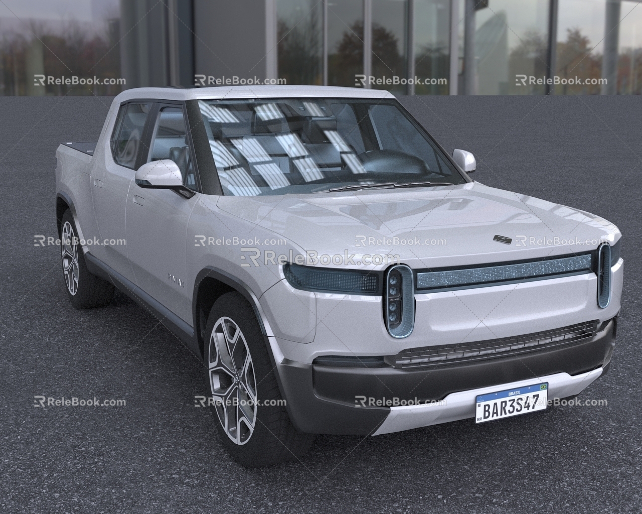 Modern Pickup Pure Electric Pickup Low Edition 3d model