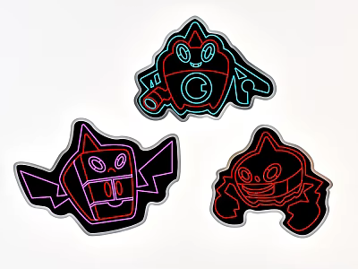 Modern decorative lamp home cartoon illustration wall lamp beautiful Chen pendant 3d model