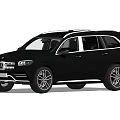 Black Sporty SUV With Modern Exterior Design And Red Brake Calipers