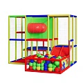 Kids Playground Equipment With Enclosure Ball Pit And Colorful Balls