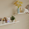 Modern Wall Decorations Bookshelf Wall Bookshelf Wall Hanging Bookshelf 3d model