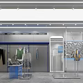 Modern Fashion Clothing Store Interior With Mannequins Clothing Racks And Trendy Outfits