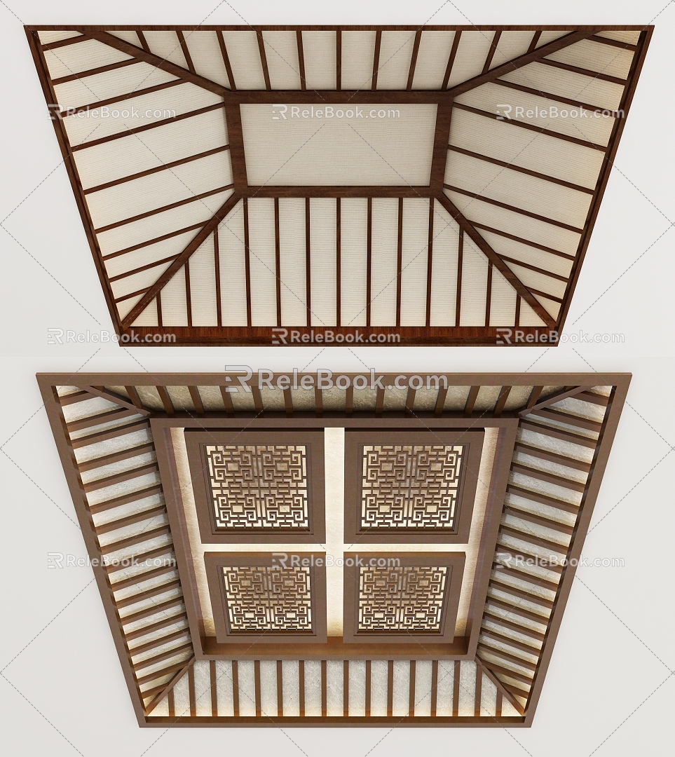 New Chinese Ceiling 3d model