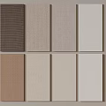 Various Neutral Shades Wall Panels Samples With Textured Surface For Home Decor