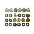Ancient Chinese Coin Inspired Jewelry With Traditional Currency Design And Vintage Style