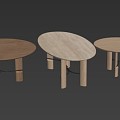 Collection table combination 3d model