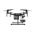 Advanced Black Drone With Multiple Propellers And Professional Camera Equipment 3d model
