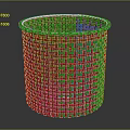 Brown Handwoven Round Storage Basket For Household Organization And Decor 3d model