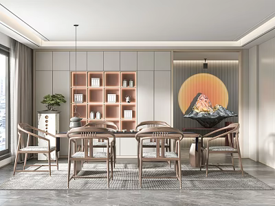 New Chinese Tea Room 3d model