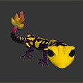 Lizard Anime Lizard Chameleon Cartoon Lizard Reptile Cold Blooded Animal Reptile Reptile Class 3d model