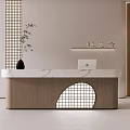 Modern Front Desk Reception Desk Reception Desk Beauty Salon Reception Desk 3d model